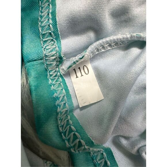 Mermaid 2 piece bikini set girls size 5 aqua - Picture 4 of 5